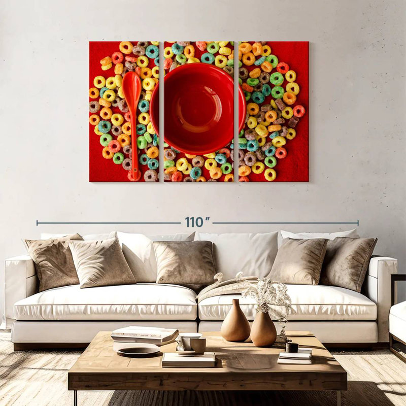 Yarlin Fruit Cereal Loops, 48" H x 74" W