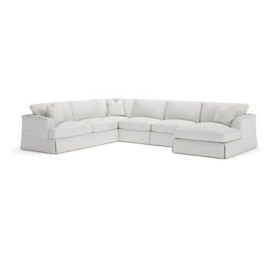 Lucia 5 - Piece Slipcovered Sectional