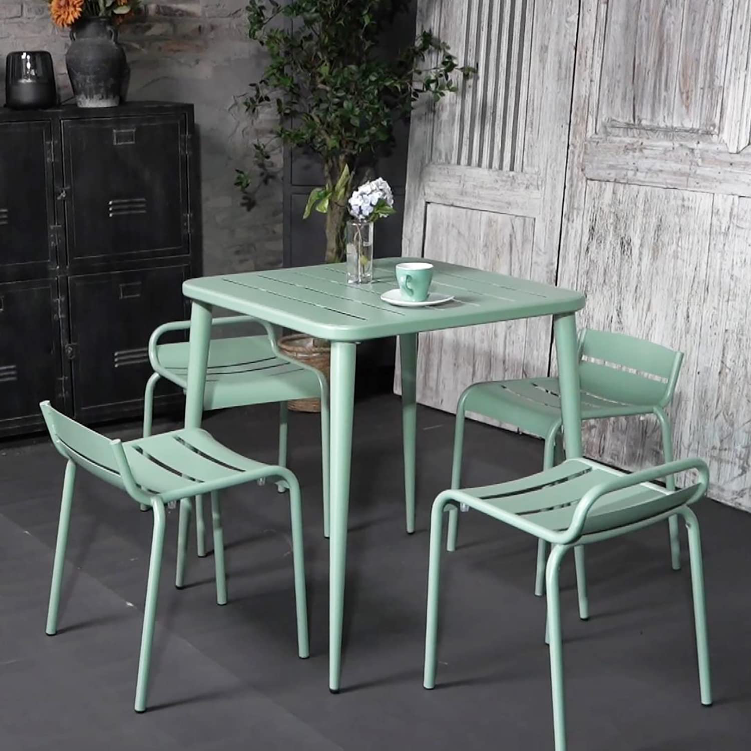 George Oliver Jamyia 4 - Person Square Outdoor Dining Set | Wayfair