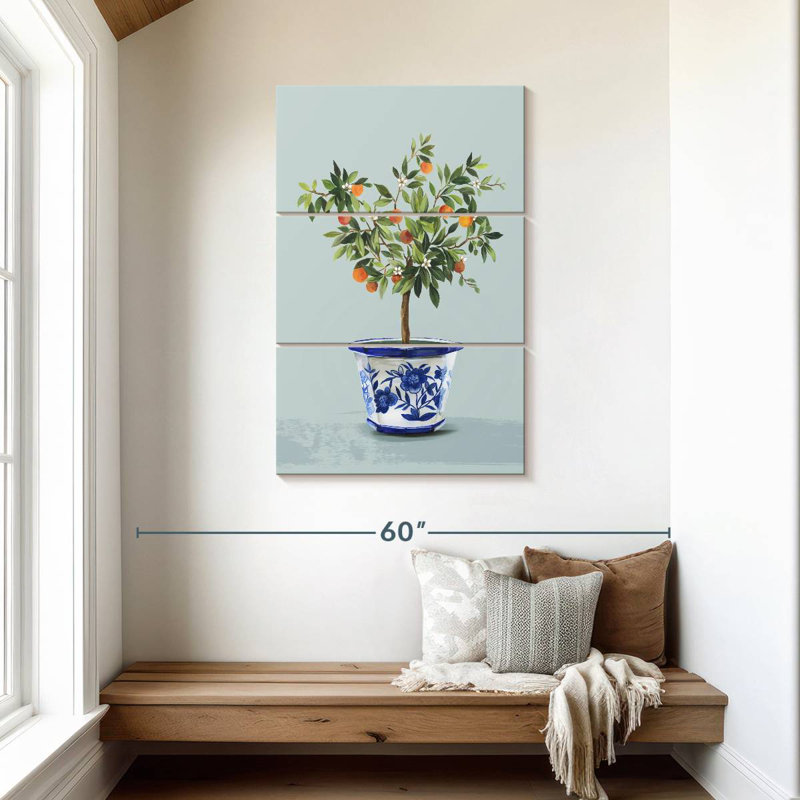 Harnek Orange Tree I, 45" H x 28" W