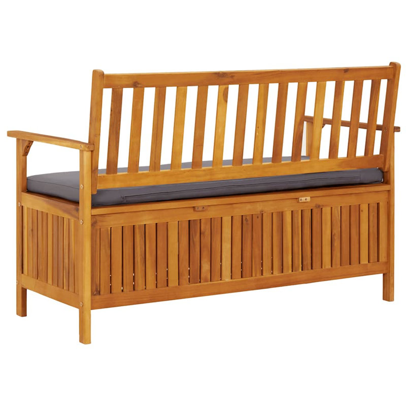 Banc de rangement Banc de rangement gris foncé