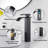Single-handle Bathroom Faucet with Drain Assembly-78583098