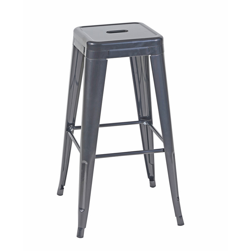 Tabouret à hauteur de comptoir 30 pouces, Tabouret de bar (siège d'une hauteur de 30 po), Gris foncé