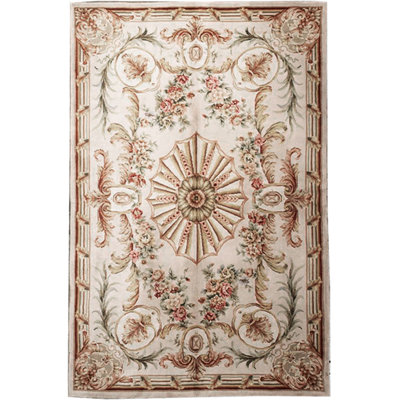 Savonnerie Wool Oriental Indoor Rug