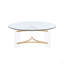 Table basse à finition dorée