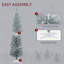 Arbre de Noël Slim, arbre de Noël artificiel avec 390 branches réalistes et support en plastique