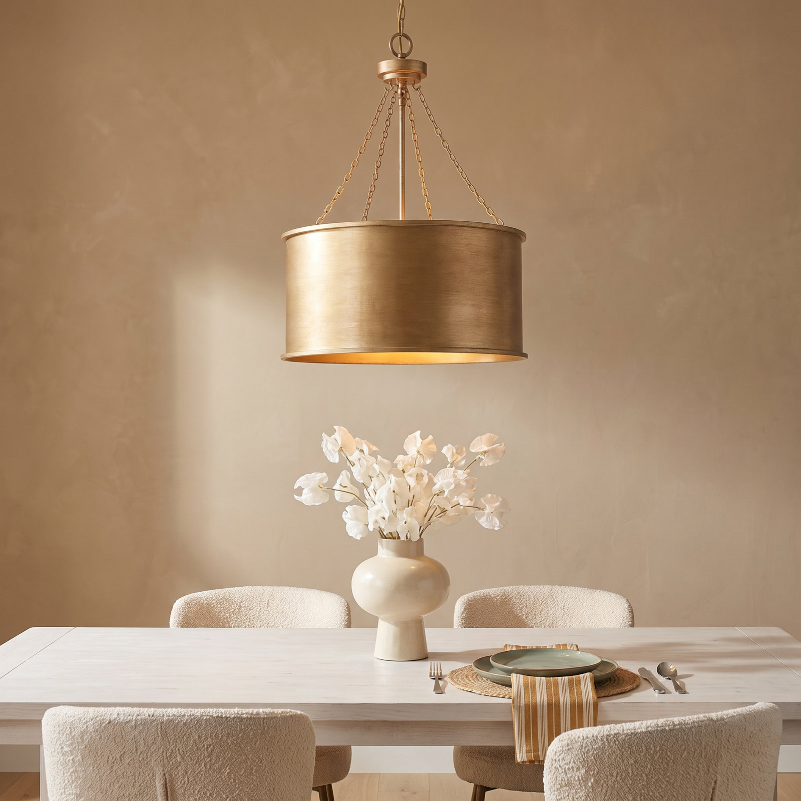 Soho 6-Light Chandelier, Gold Patina
