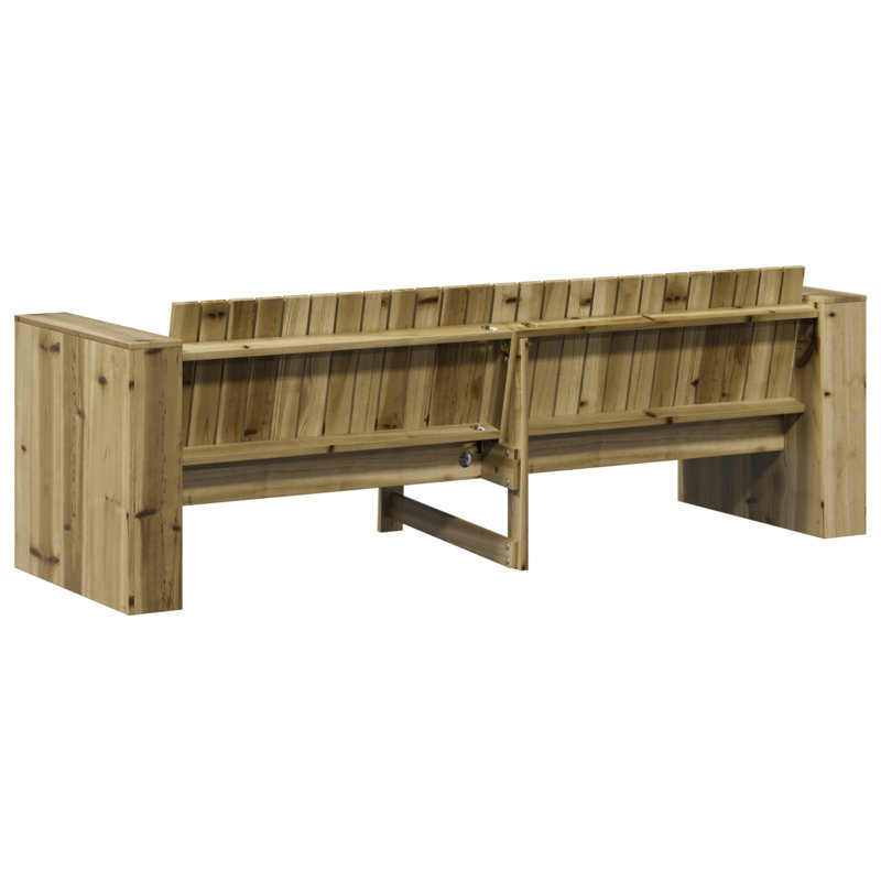 185.5cm Wide Patio Sofa, Brown