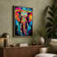 Neon Elephant Street Art - Print-136729368-136729367