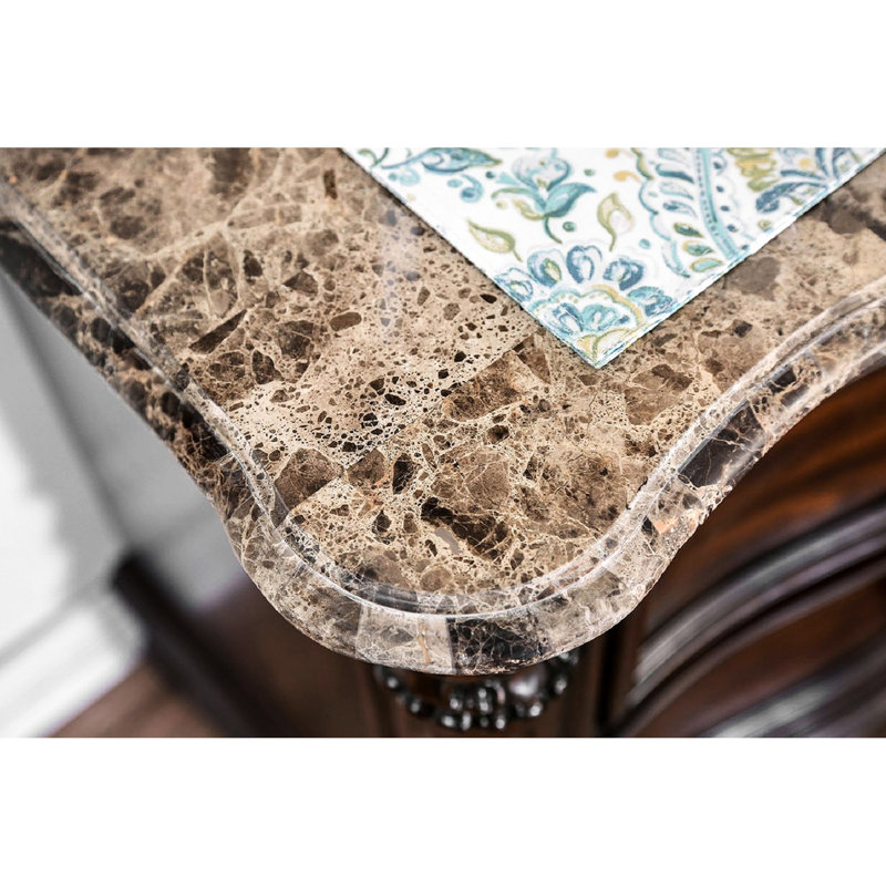 Table de chevet 2 cerisier brun