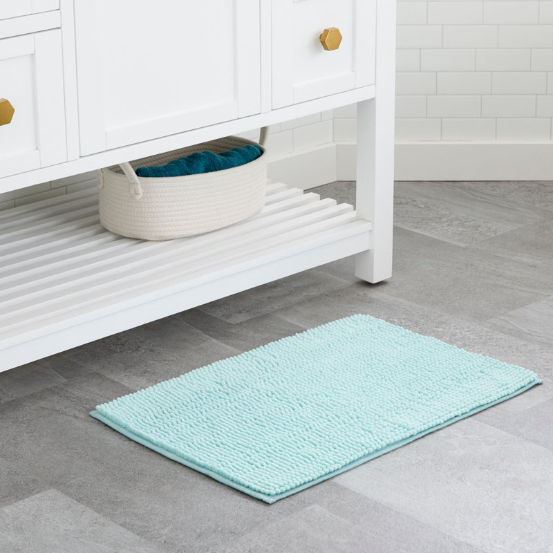 Tapis de bain Linenspa, Turquoise