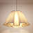 1- Light Dimmable Pleated Shade Pendant Light