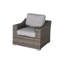 Ensemble de conversation extérieur gris - Fauteuils et table basse avec coussins pour la détente