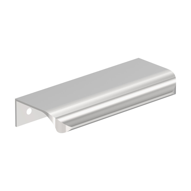 Poignée de meuble en chrome poli 4 po (102 mm) Streamline Tab - paquet de 25, Chrome poli, 4"