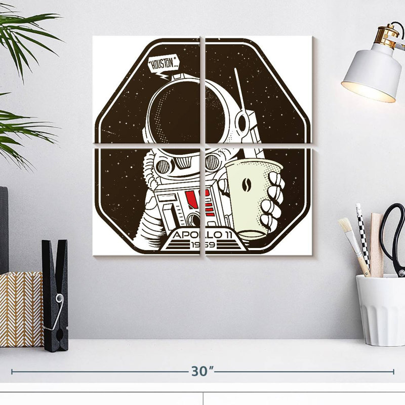 Imprimé Oberle Apollo 11, 1960, H 18 po x l 18 po
