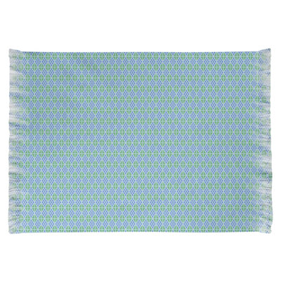 Tapis bleu/vert losanges Mcguigan