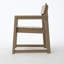 Fauteuils d'extérieur et de jardin en PEHD couleur bois antique avec dossier-131517388