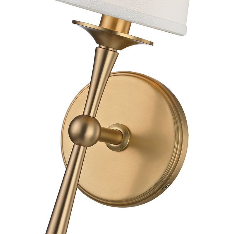 Islip 1 Light Wall Sconce, Aged Brass
