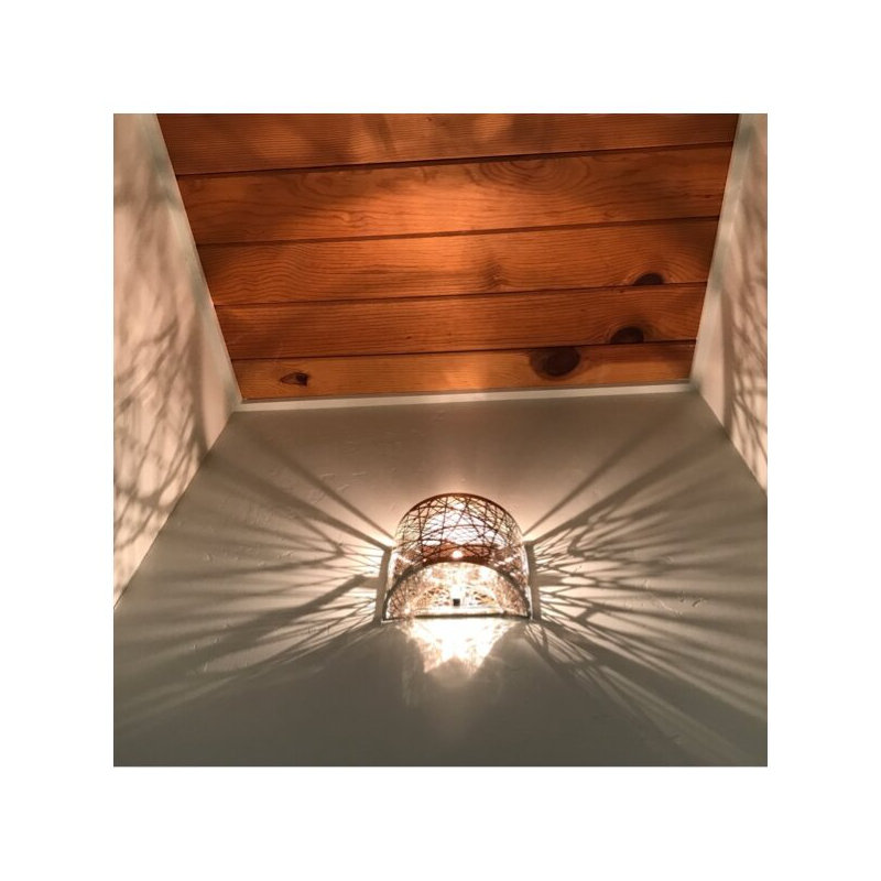 Applique murale 1 lumière Mascher, Chrome poli