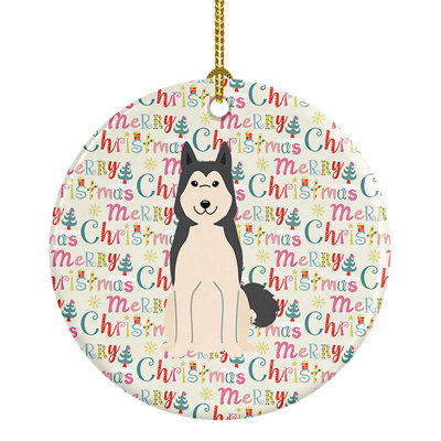 Figurine suspendue Merry Christmas West Laika Spitz