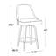 Tabouret de comptoir à hauteur fixe avec pivot