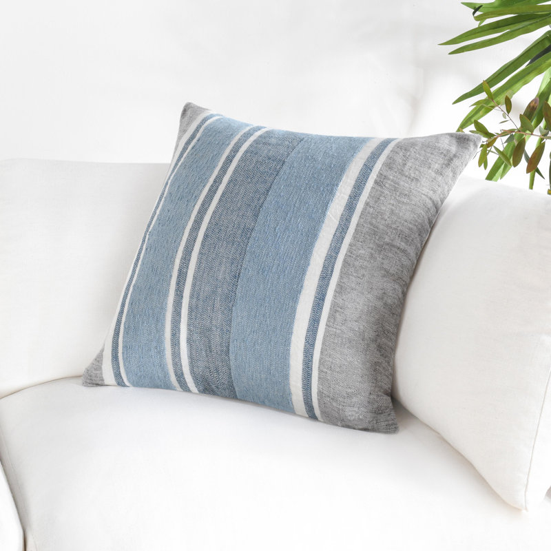 Coussin décoratif en lin Capri 22 po Lima