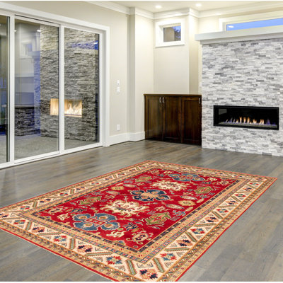 Tapis unique en laine noué à la main 6 pi 7 po x 9 pi 9 po New Age Oeds