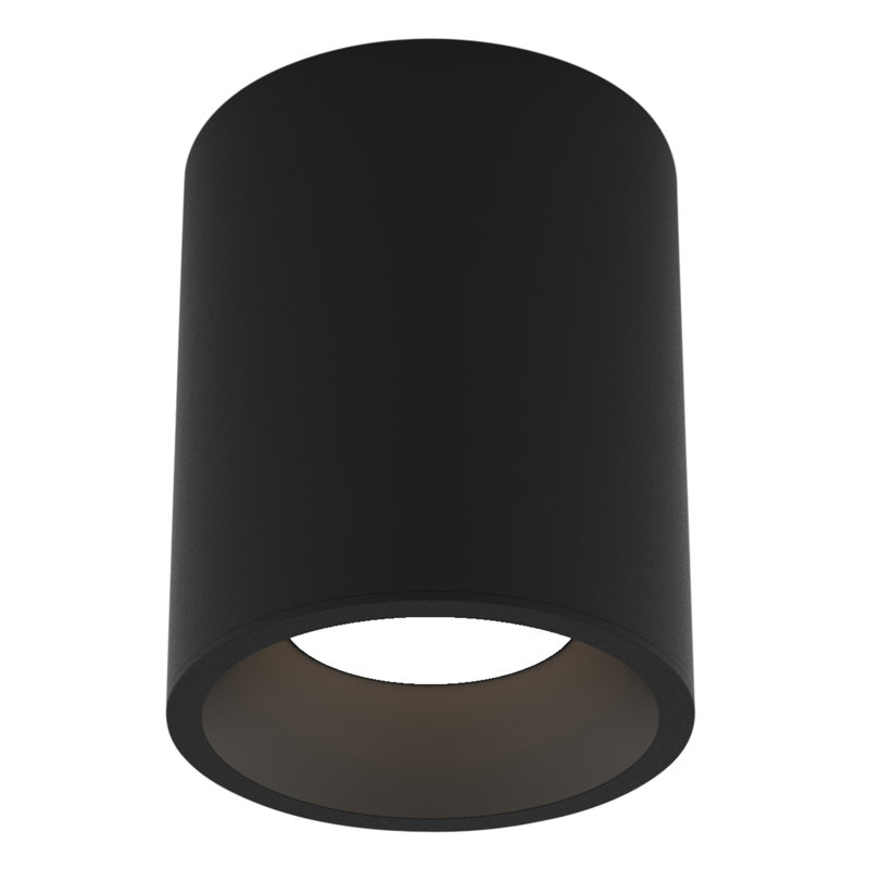 Kos LED Outdoor Flush Mount, 130, Textured Black