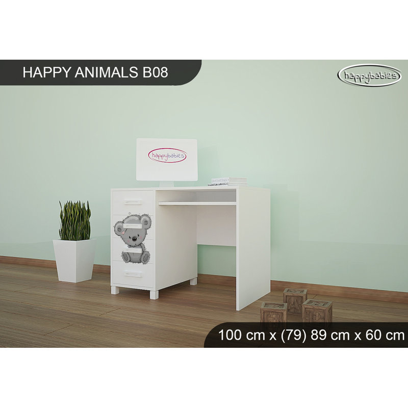 100cm Writing Desk, White