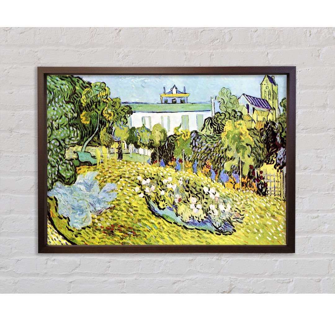 Van Gogh Der Garten der Daubignys - Einzelner Bilderrahmen Kunstdrucke auf Leinwand