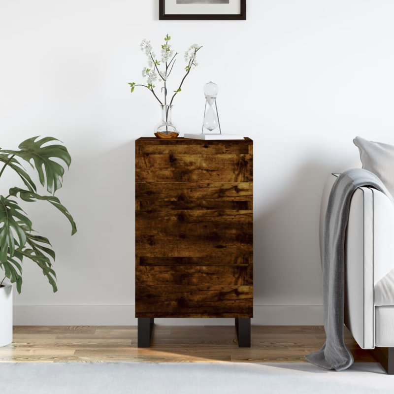Janey End Table, Smoked Oak