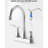 2, 4 Inch , Bathroom Sink Faucet, 360 Degree High Arc Swivel Spout, Brushed Nickel, Pop-Up Drain, Water Efficient, - Torque Handles Vanity Saving System, Long Lasting Cartridge-121617391