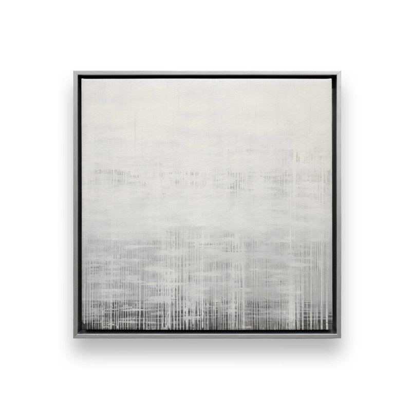 «Whiteout Rhythm I», reproduction sur toile, Cadre en chrome poli, H 32,75 po x l 32,75 po x P 1,75 po