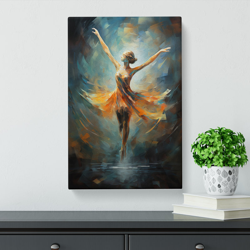 Ballet Dancer Futurism - No Frame Print, 60cm H x 40cm W x 3cm D