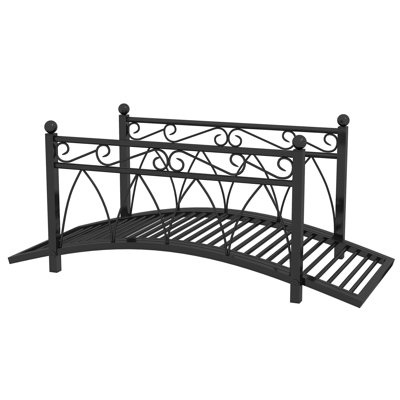 Garden Bridge with Safety Railings