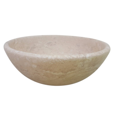 TashMart Classic 16'' Stone Circular Bathroom Sink