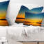 Coussin lombaire de soleil sur le fleuve