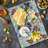 Ambesonne Colourful Cutting Board Large Size Parrots Iris and Roses Multicolor