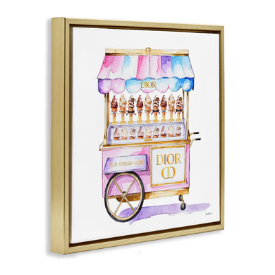 Pastel Glam Ice Cream Floating Frame, design by Amanda Greenwood