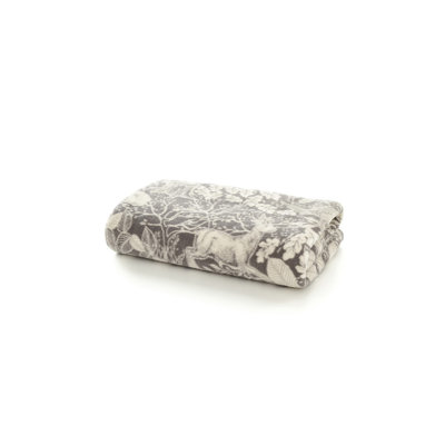 Deyongs 1846 Winter Forest Check Fleece Throw