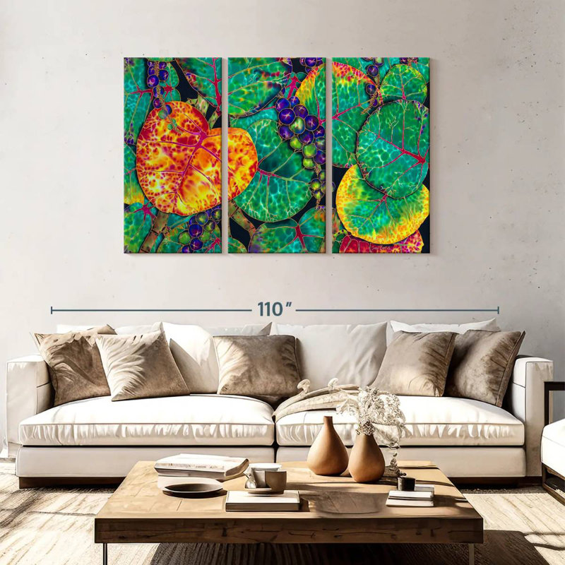 Harnek Seagrape, 48" H x 74" W