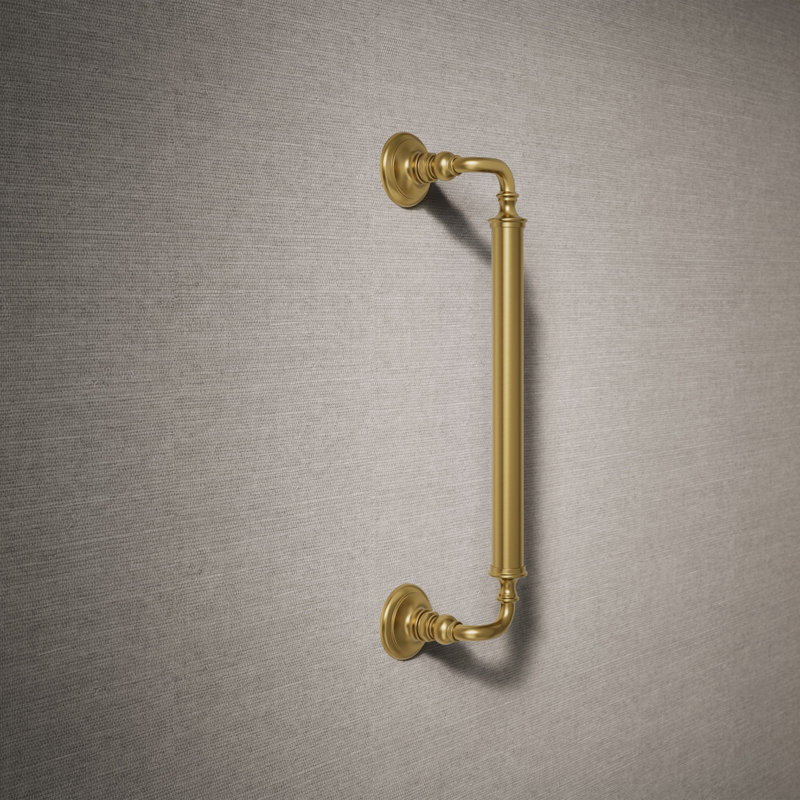 Kohler Artifacts Grab Bar, 18"W, Vibrant Brushed Modern Brass