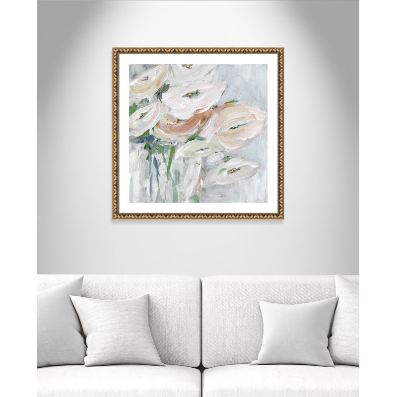 Impeccable " Impeccable " by Susan Pepe, Gold Bead Framed Paper, 33.25" H x 33.25" W x 1.13" D