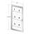 Small Enclosed Magnetic Message Board w/ Lock & Key