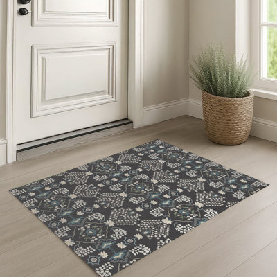 Tapis d'entrée à profil bas avec envers antidérapant Tilly