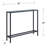 Lathem Narrow Long Console Table with Mirrored Top-127616363-127616366