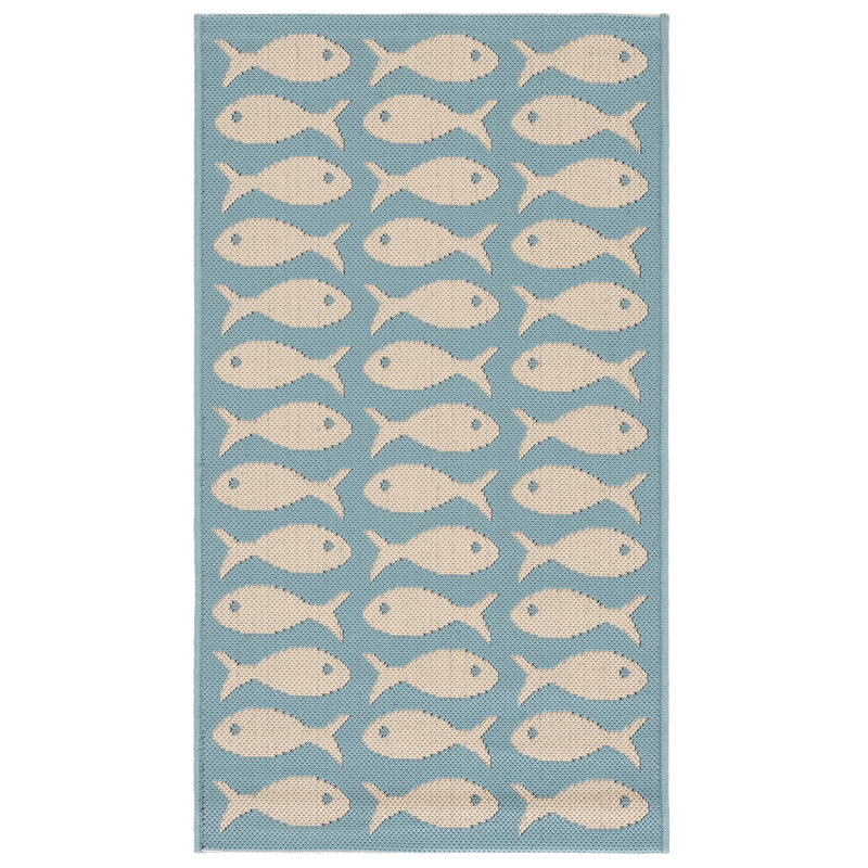 Treadaway Performance Indoor/Outdoor Area Rug, Rectangle 2' x 3'7"