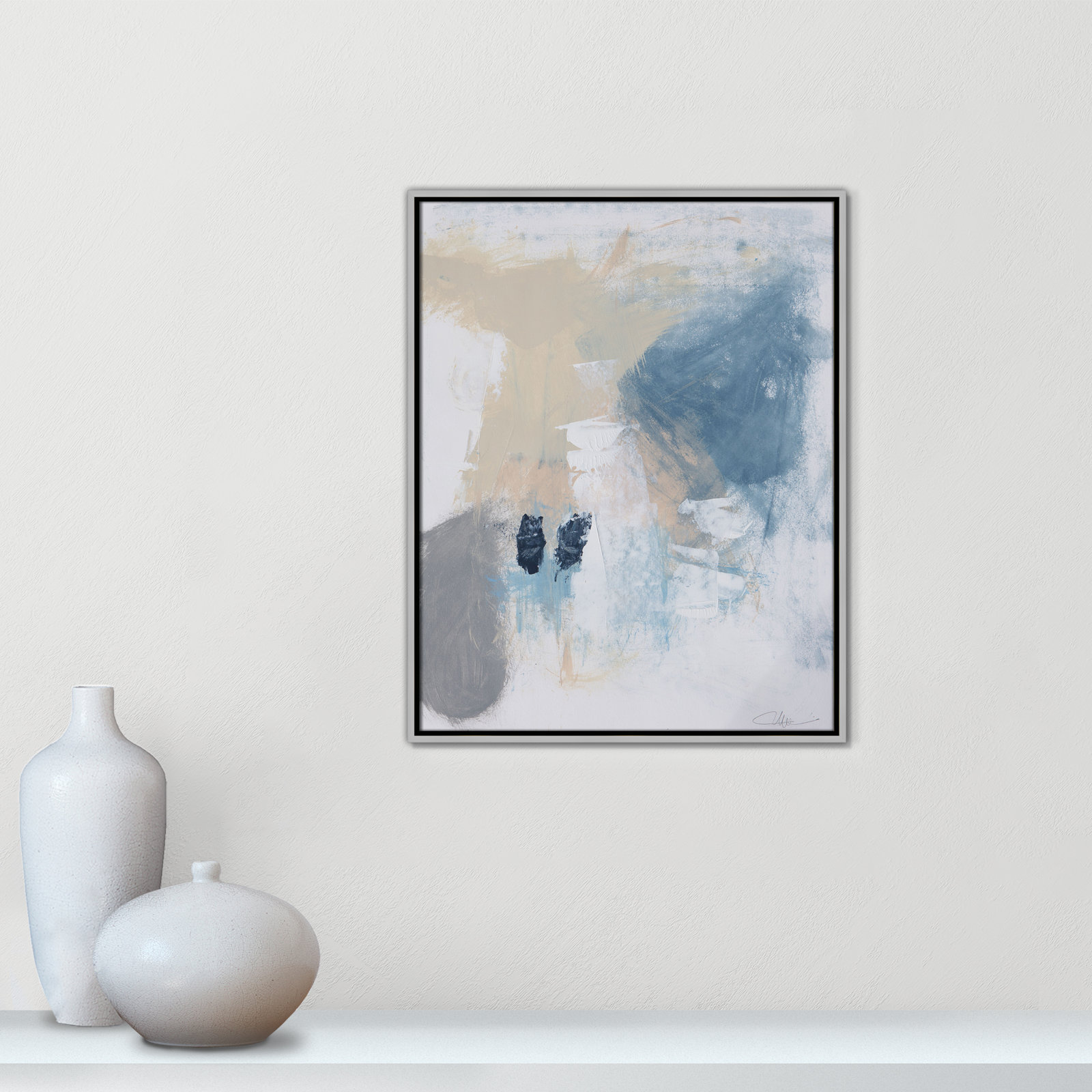Coastal Carnival II Print by Casa Fine Arts, No Mat, 29.5" H x 23.5" W x 2" D, Silver Floater Framed Canvas