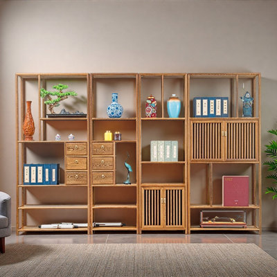 New Chinese Retro Style Bookcase