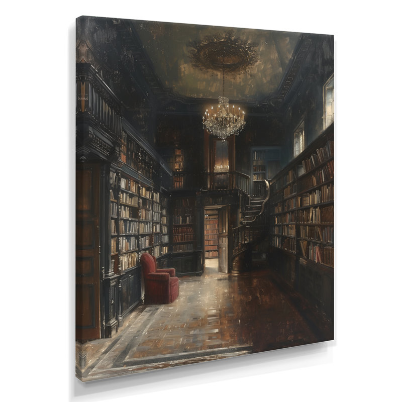 Étagère de bibliothèque brune - Haven II, H 30 po x l 40 po, Toile tendue